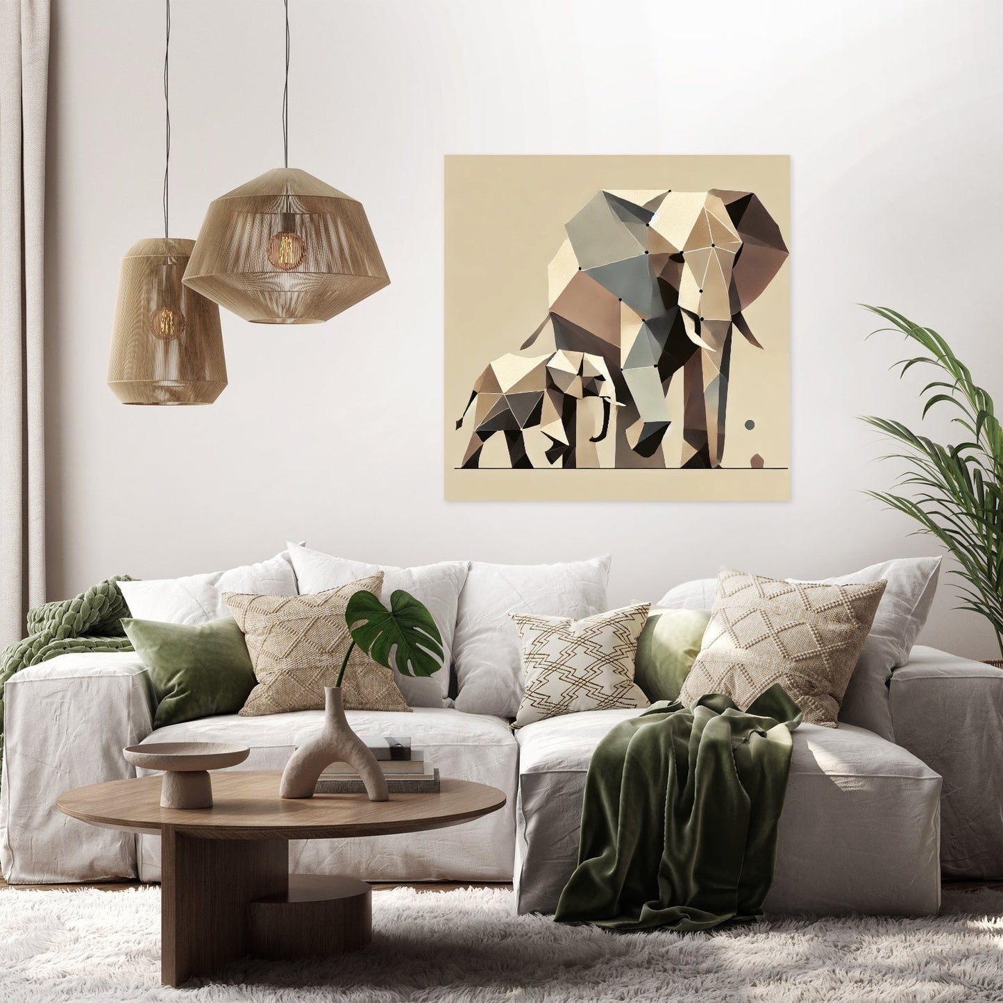 Elephant Duo Canvas