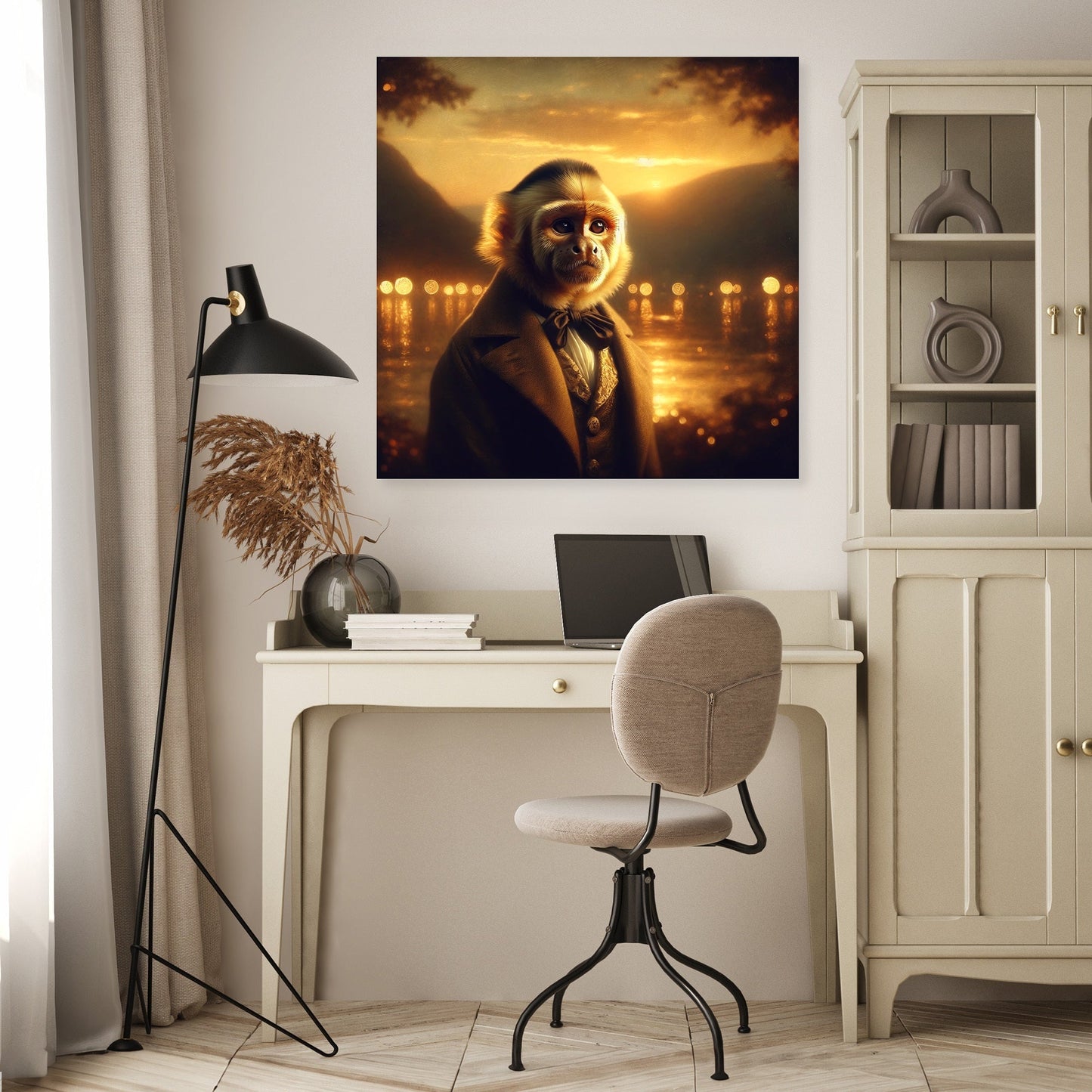 Regal Capuchin Dusk Portrait Canvas