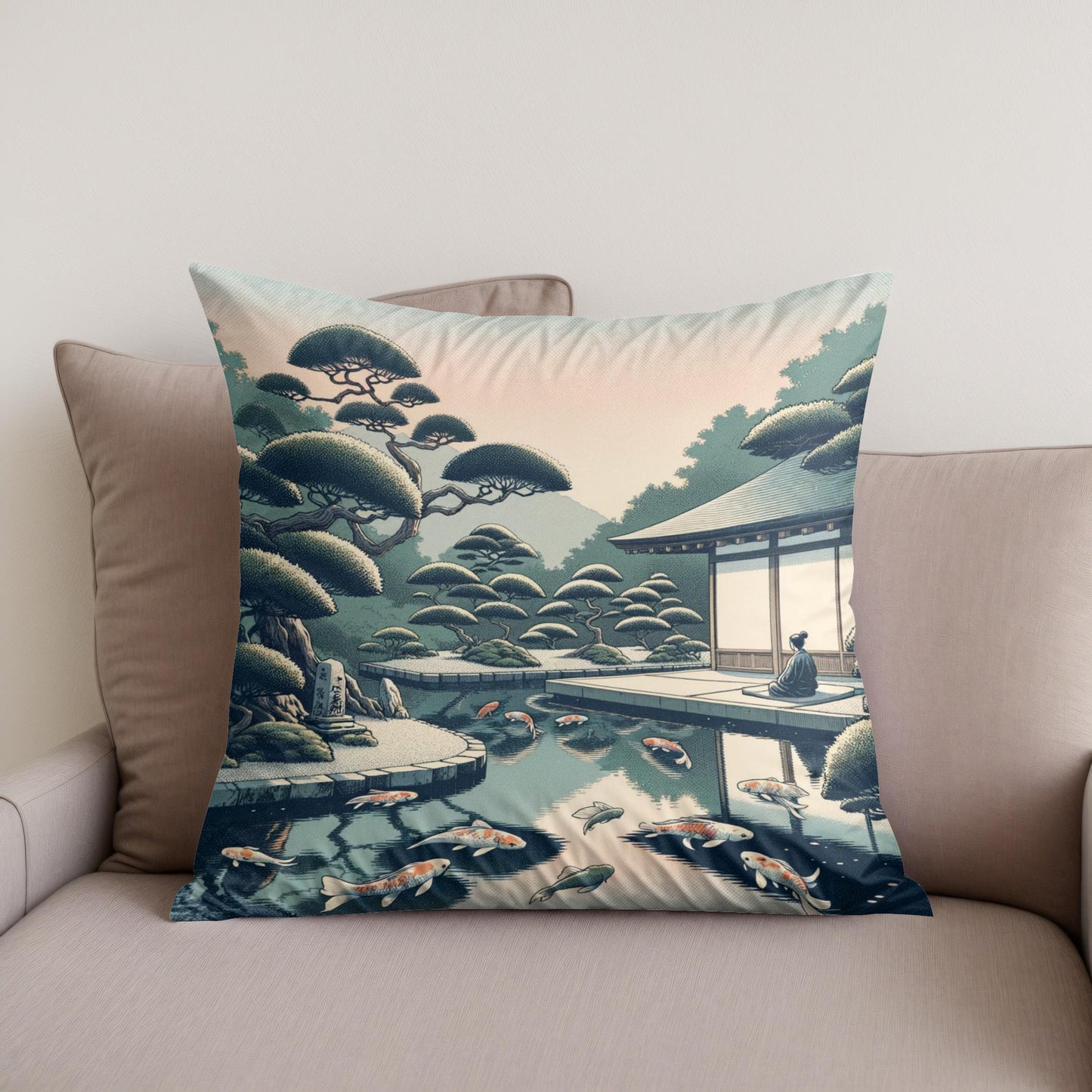Zen Reflections Cotton Cushion