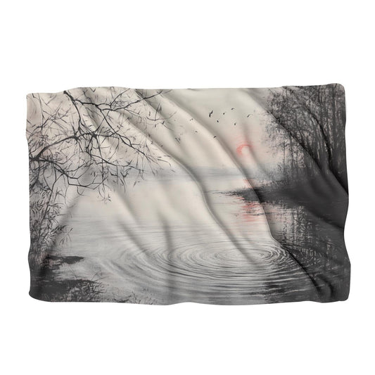 Serene Lakeside Blanket
