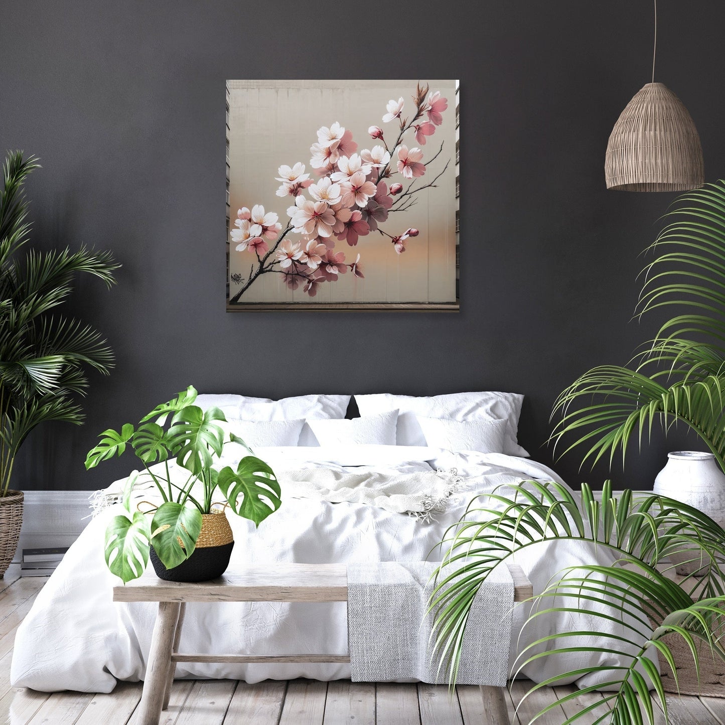 Cherry Blossom Elegance Canvas