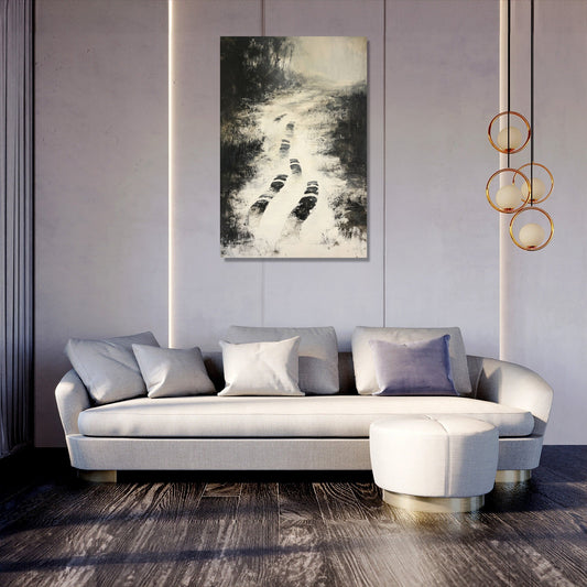 Disappearing Footprints Canvas