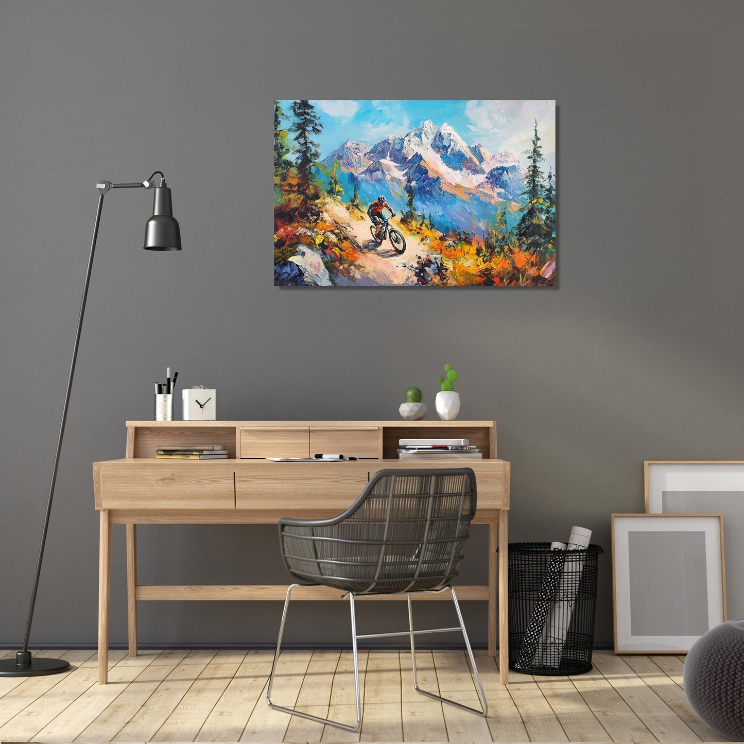 Mountain Biker’s Ascent Canvas