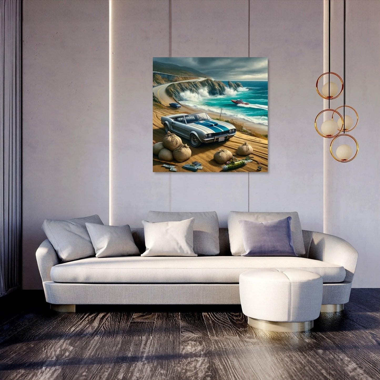 Coastal Heist Getaway Canvas