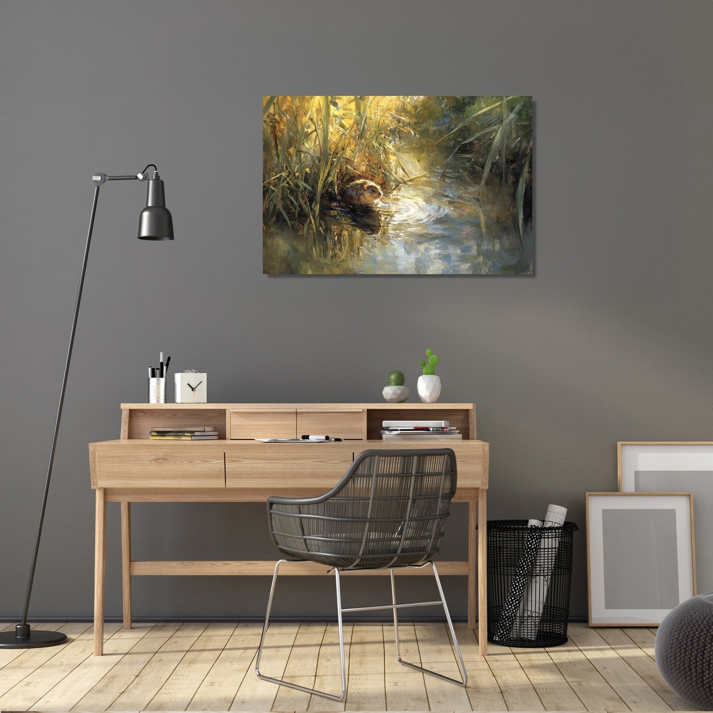 Water Vole Reverie Canvas