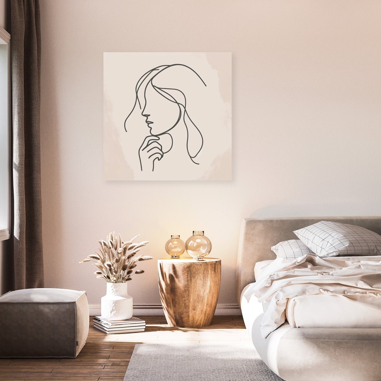 Thoughtful Contours Canvas