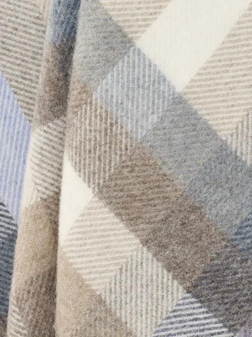 Woodale Pure New Wool Shetland Throw - Blue