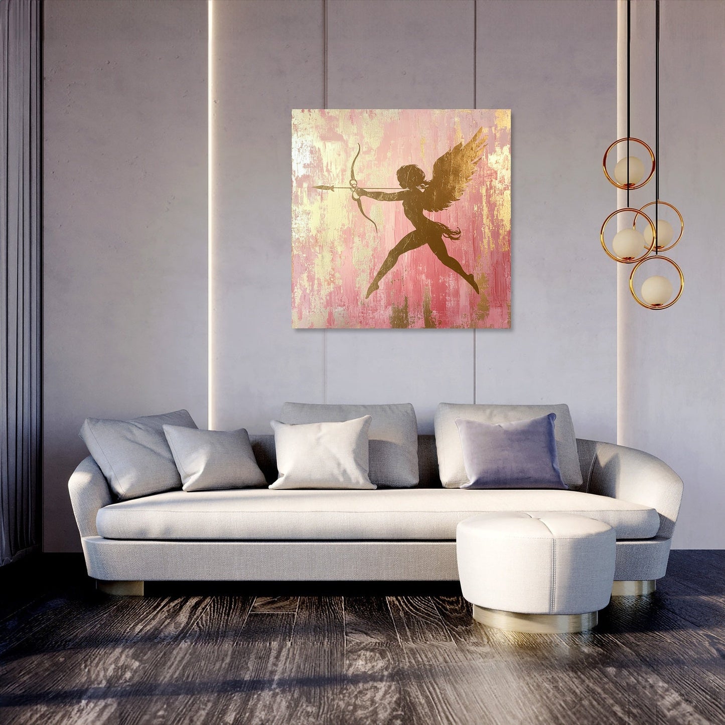 Cupid's Silhouette Canvas