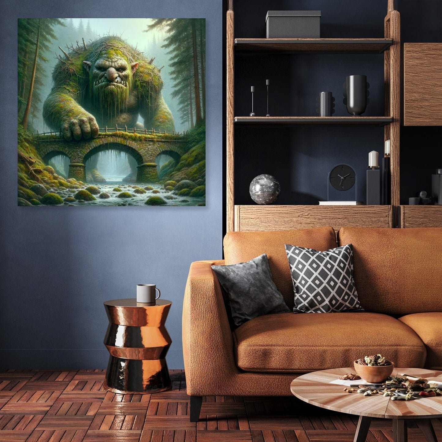 Guardian of the Misty Bridge Canvas
