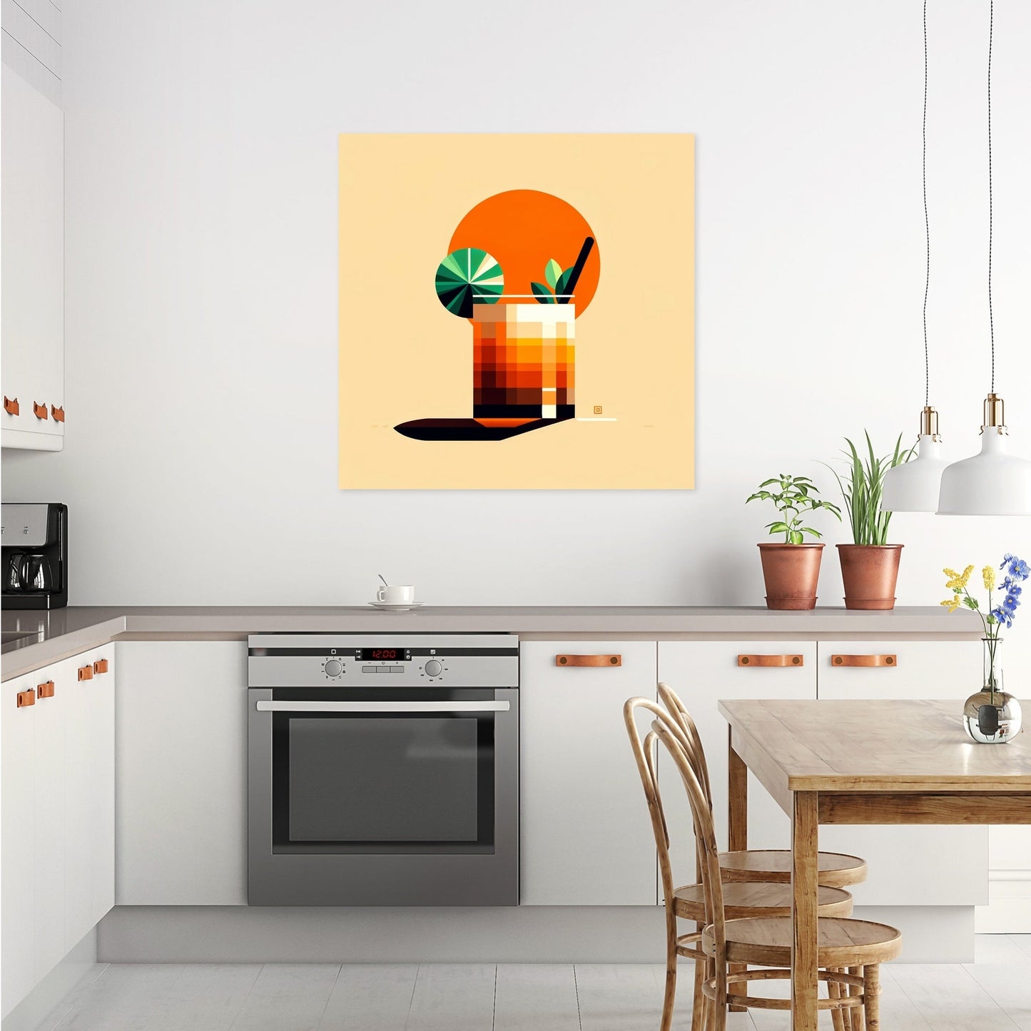 Mai Tai Minimalist Art Canvas