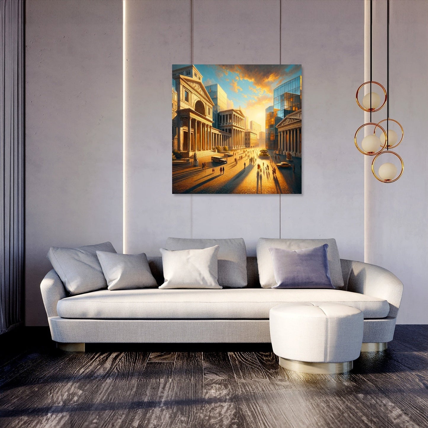 Harmonic Piazza Glow Canvas