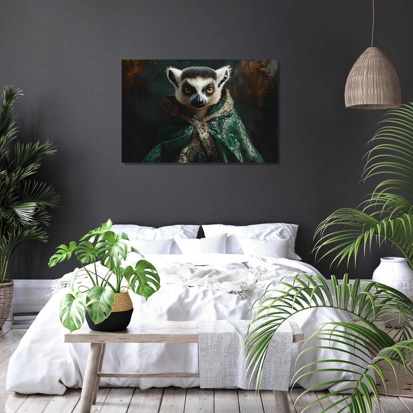 Regal Lemur Canvas