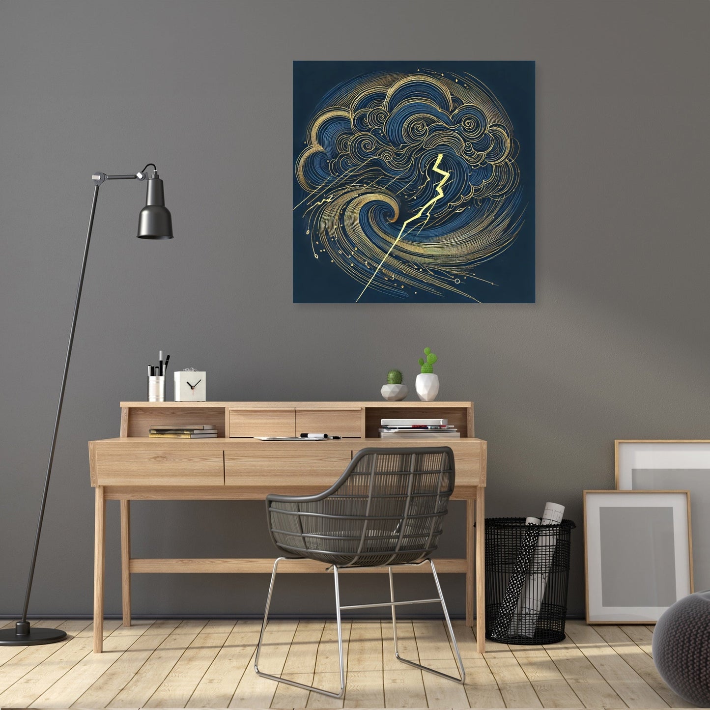 Golden Storm Canvas