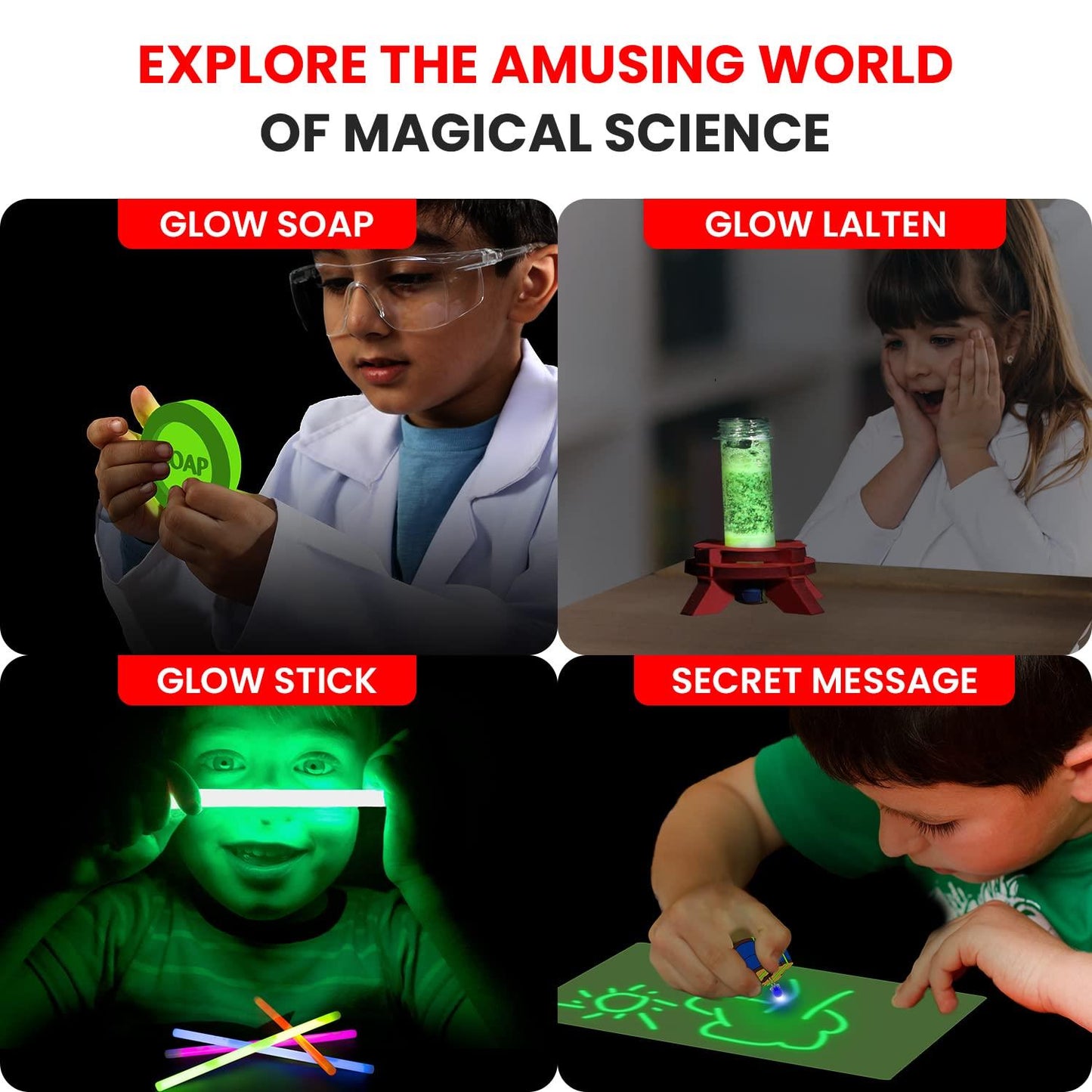 Smartivity Glow In The Dark DIY STEM Kit | 20 Glowsome Experiments