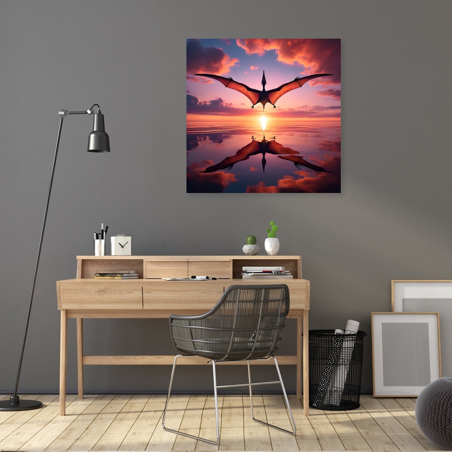 Dawn Flight Pteranodon Canvas