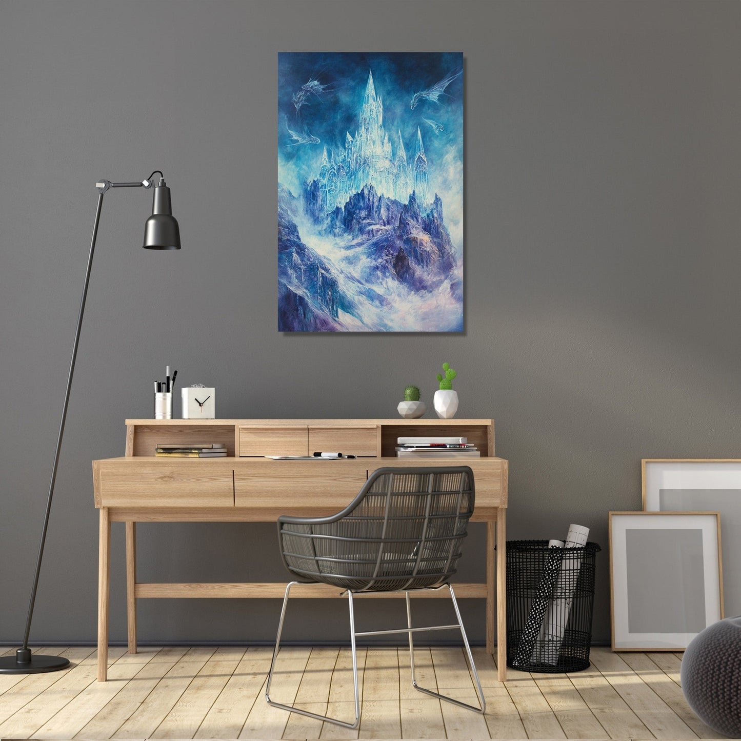 Enigmatic Crystal Castle Canvas