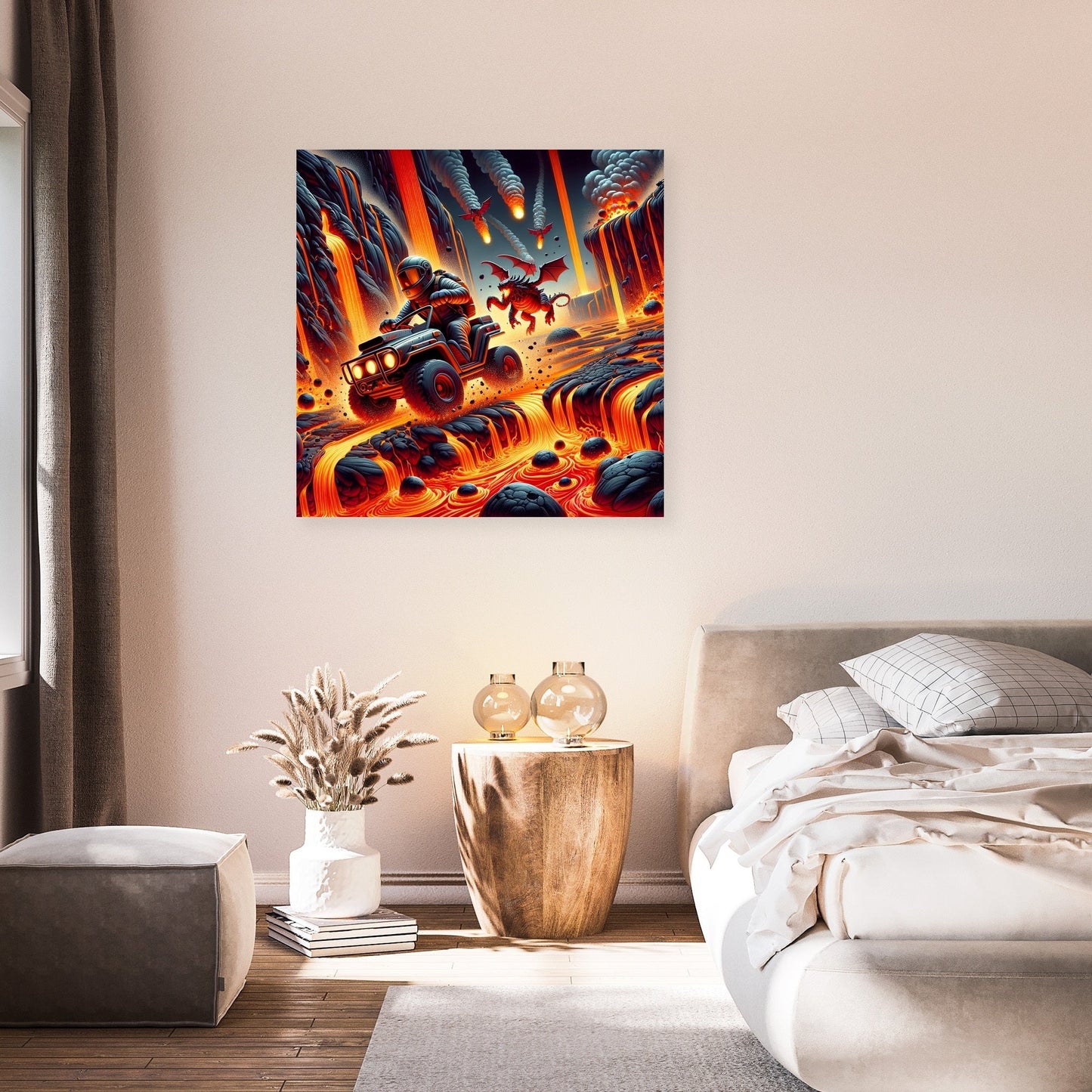 Volcanic Velocity Canvas