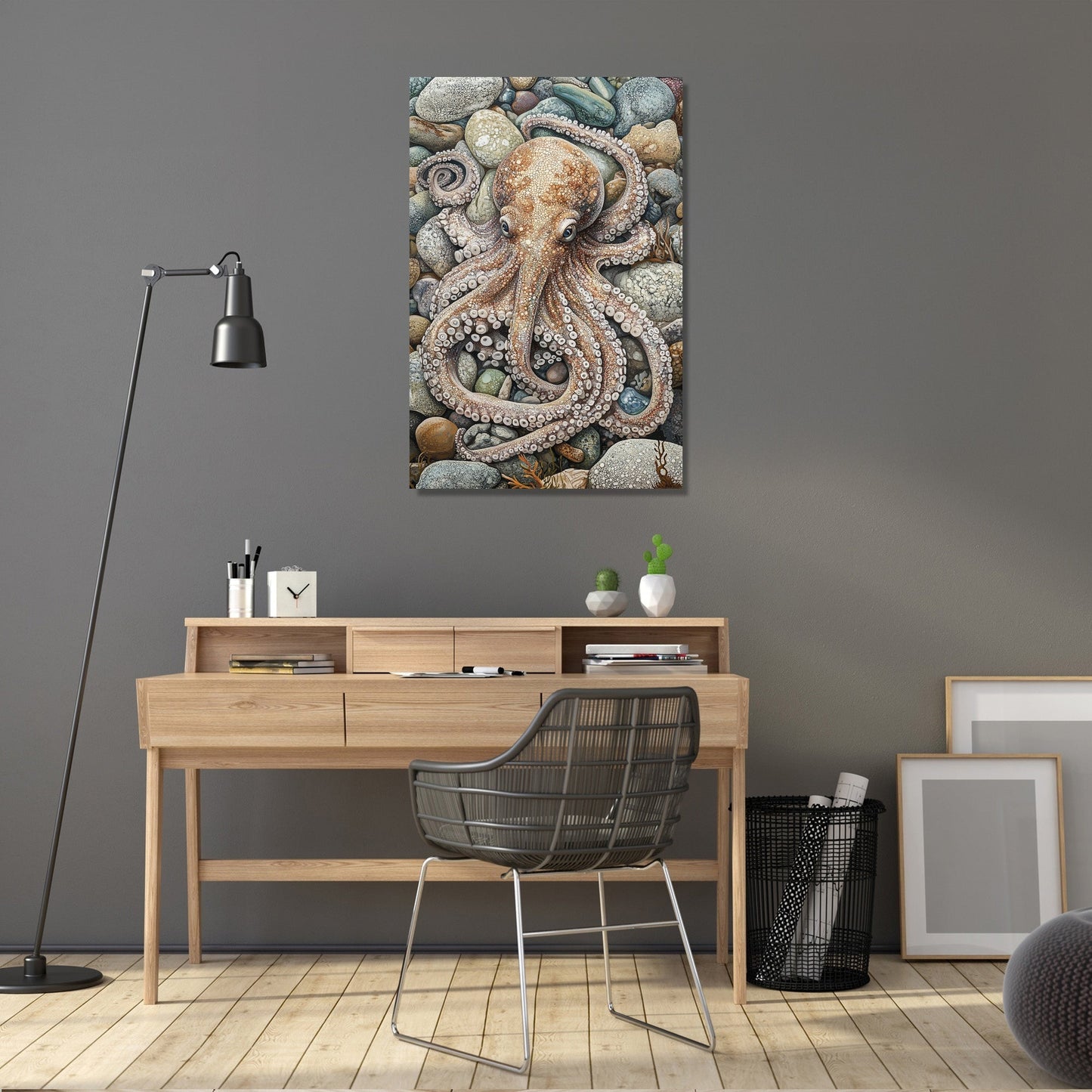 Camouflaged Octopus Canvas