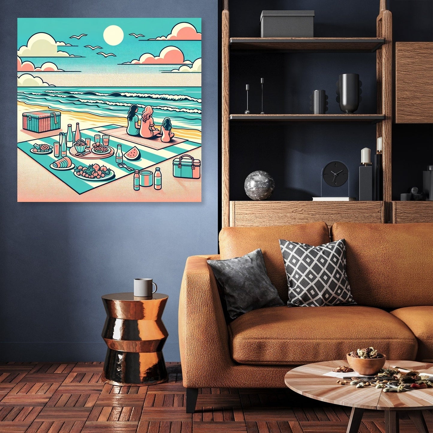 Seaside Picnic Canvas
