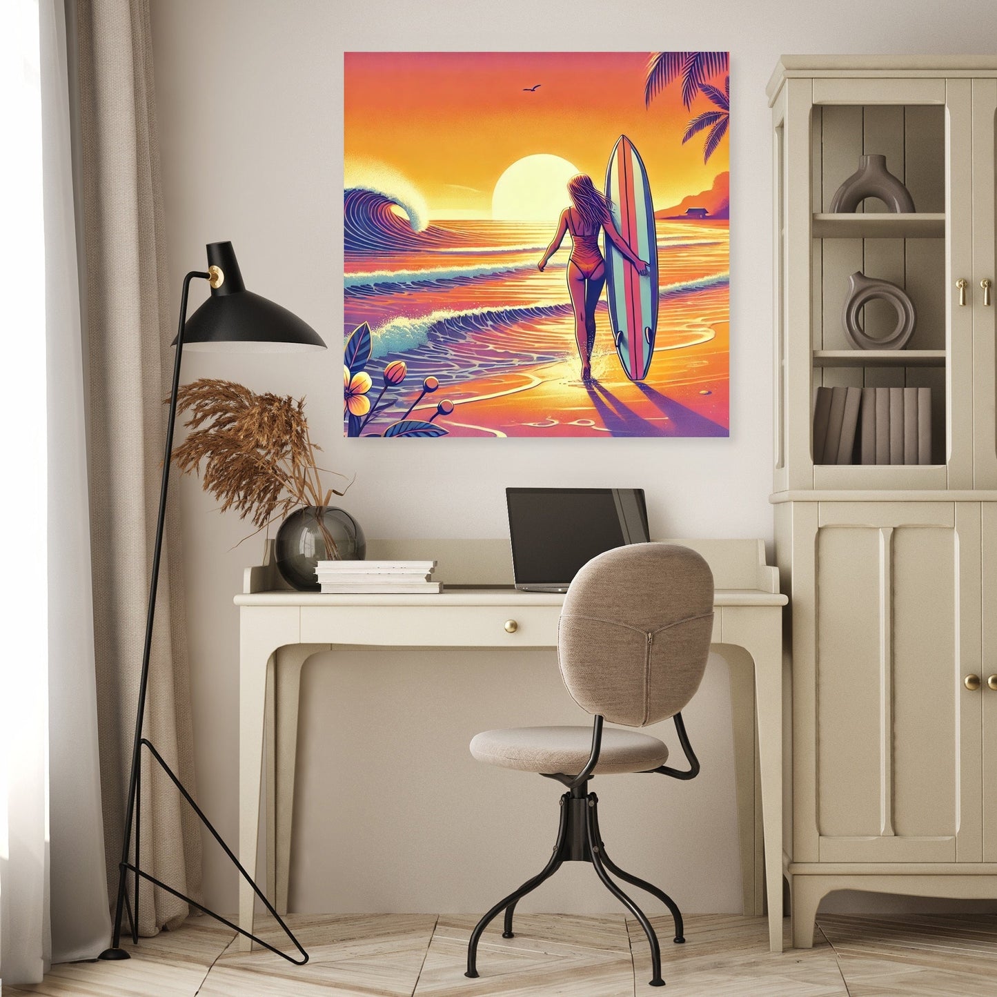 Sunset Surf Canvas