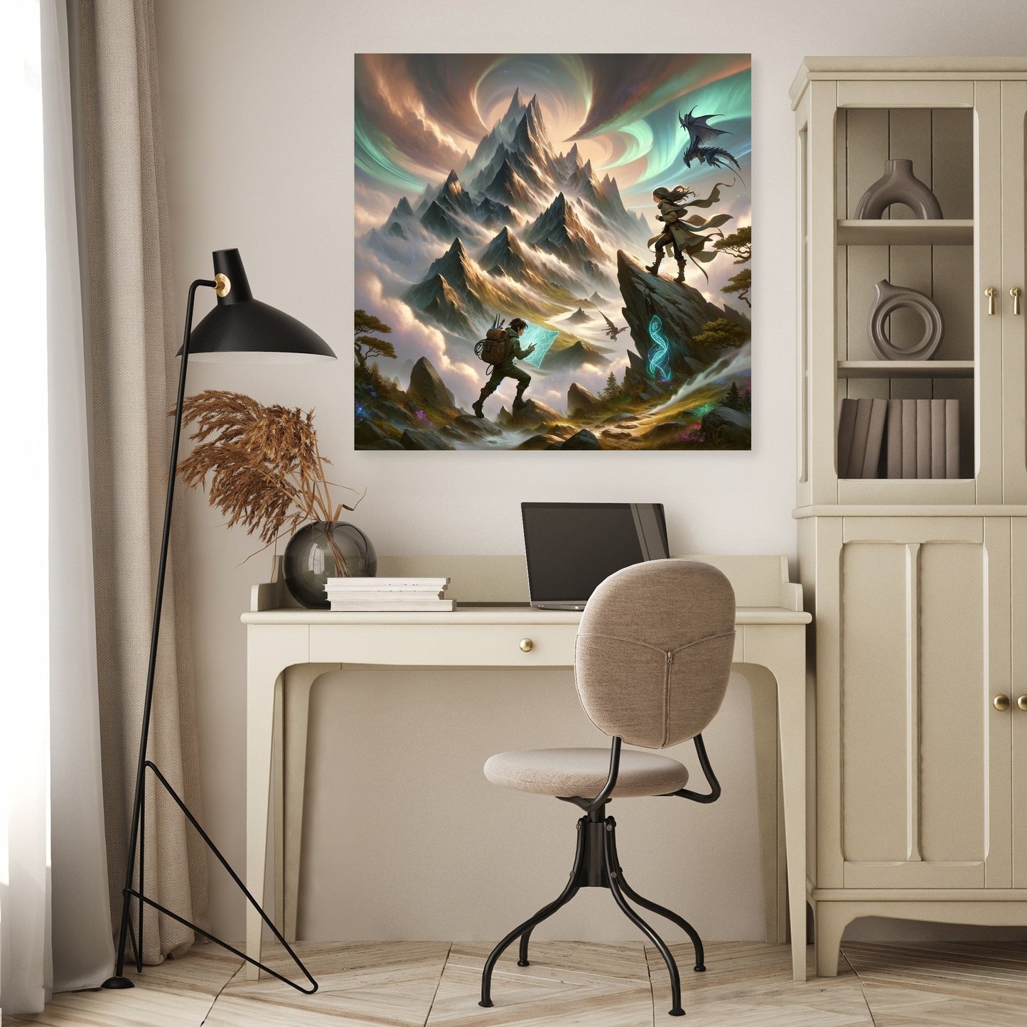 Mystical Mountain Journey Canvas