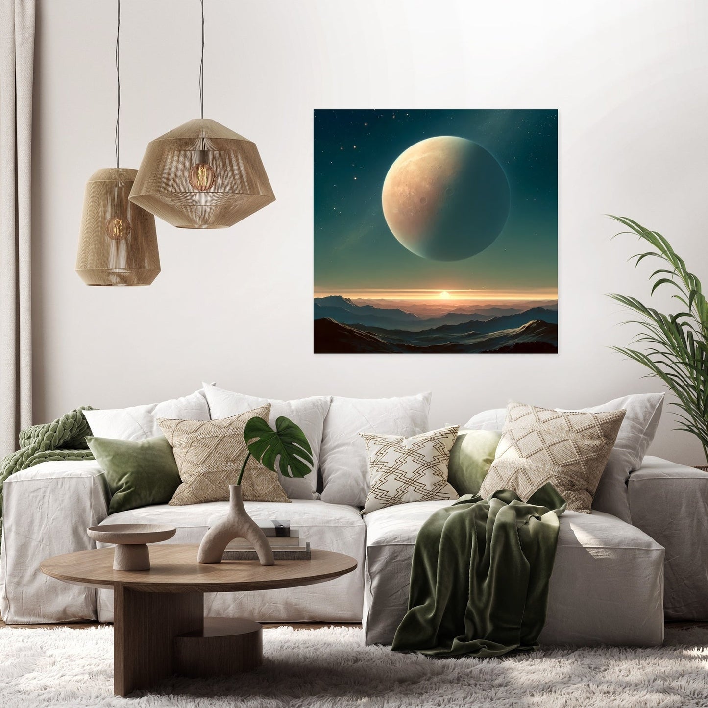 Celestial Horizons Canvas