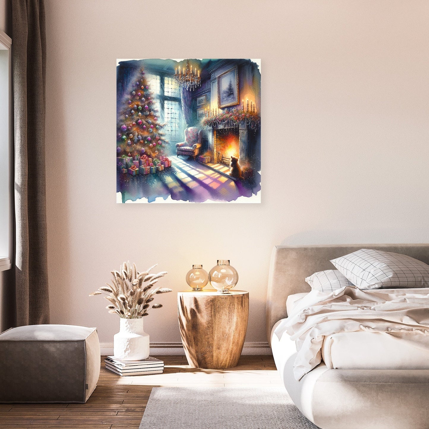 Solitary Christmas Nostalgia Canvas