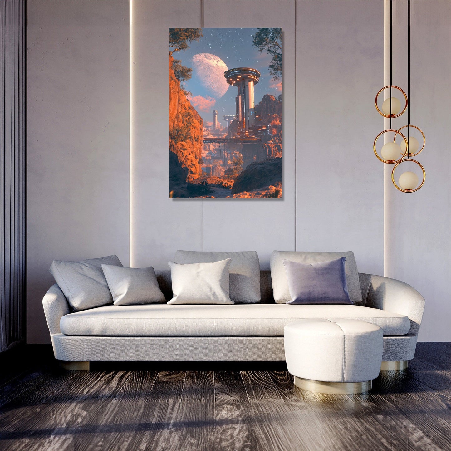 Futuristic Colony Canvas