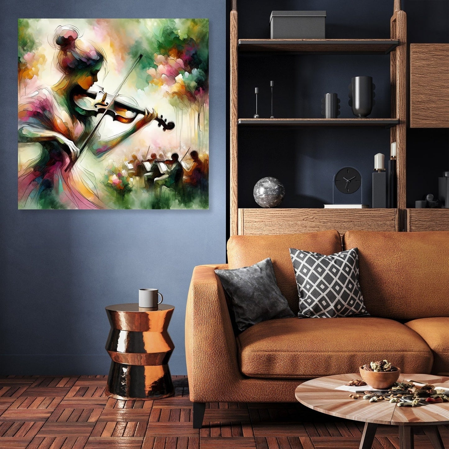 Garden Violinist Canvas