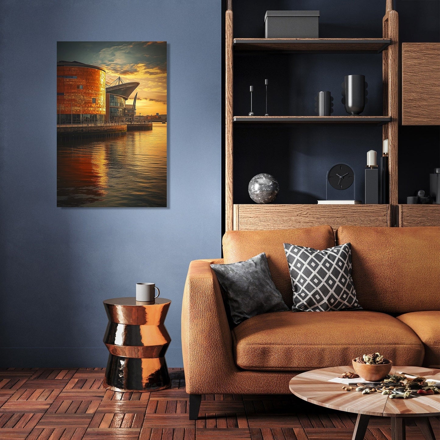 Cardiff Twilight Canvas