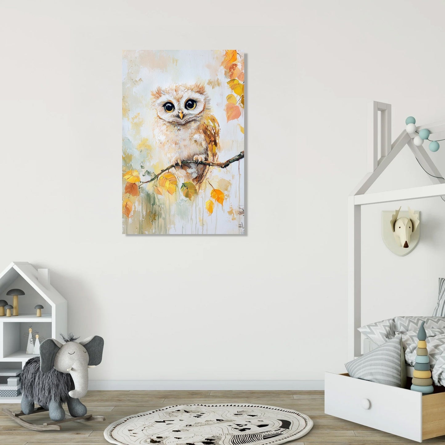 Wise Baby Owl Canvas