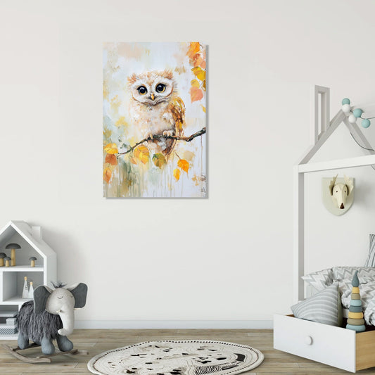 Wise Baby Owl Canvas