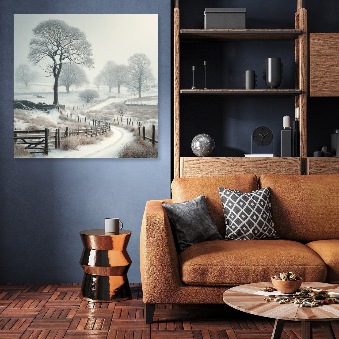 Winter Countryside Canvas