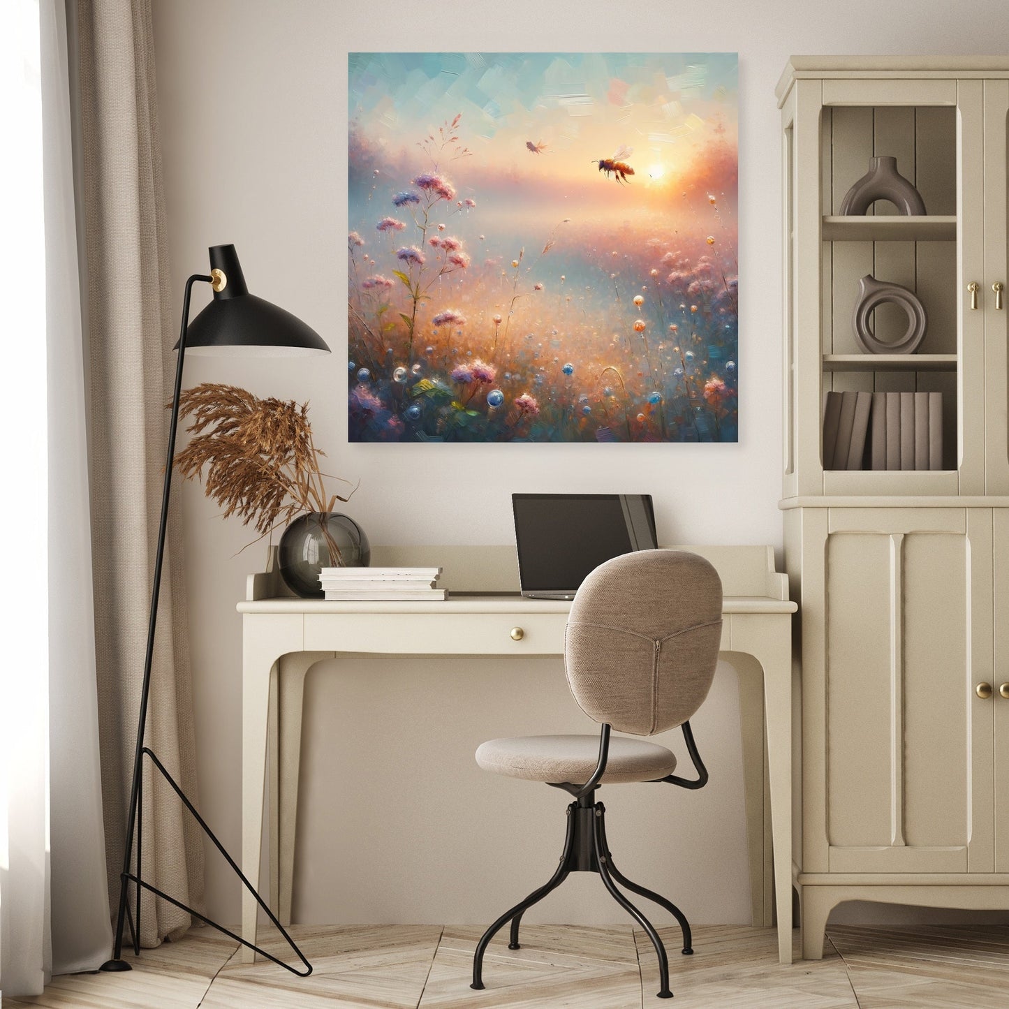 Whispers of Nature Bee Canvas