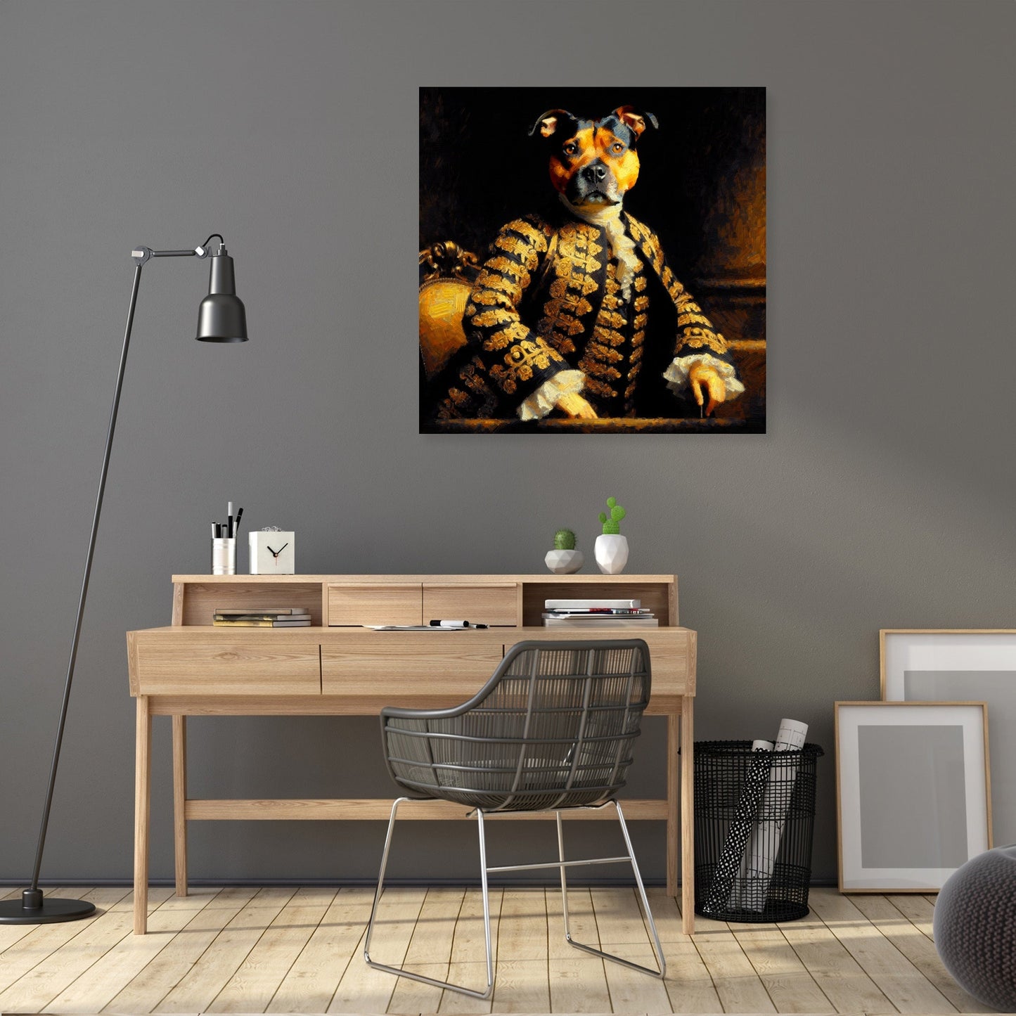 Regal Terrier Time-Crossroads Canvas