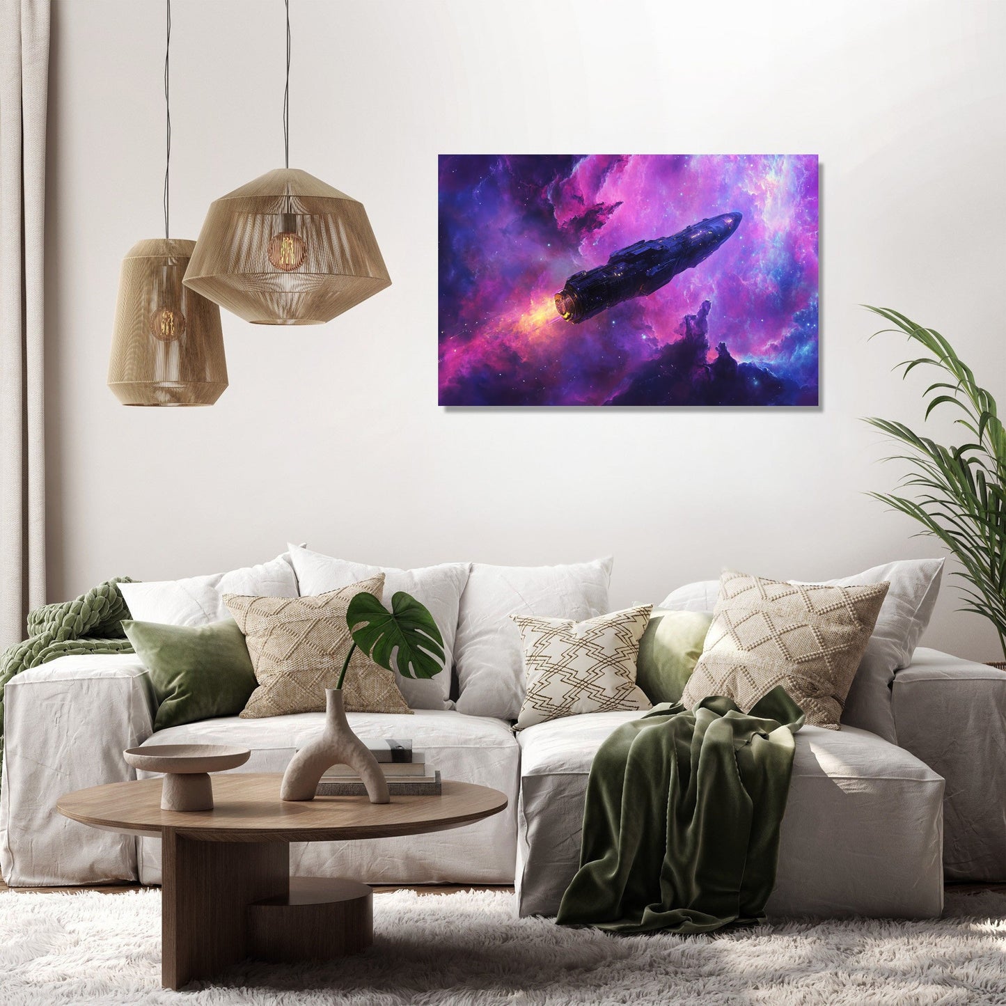 Escape Capsule Nebula Canvas