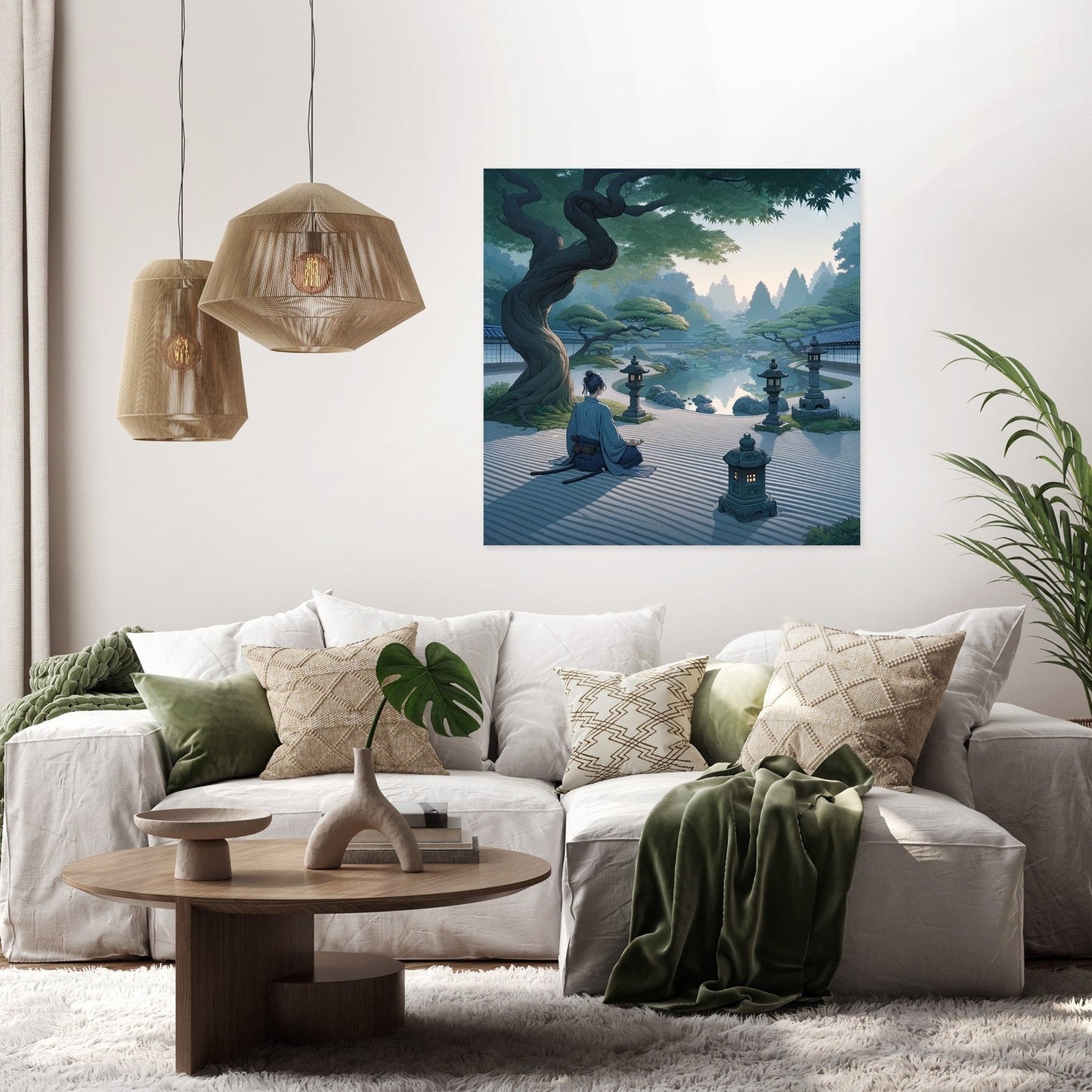 Samurai Serenity Canvas