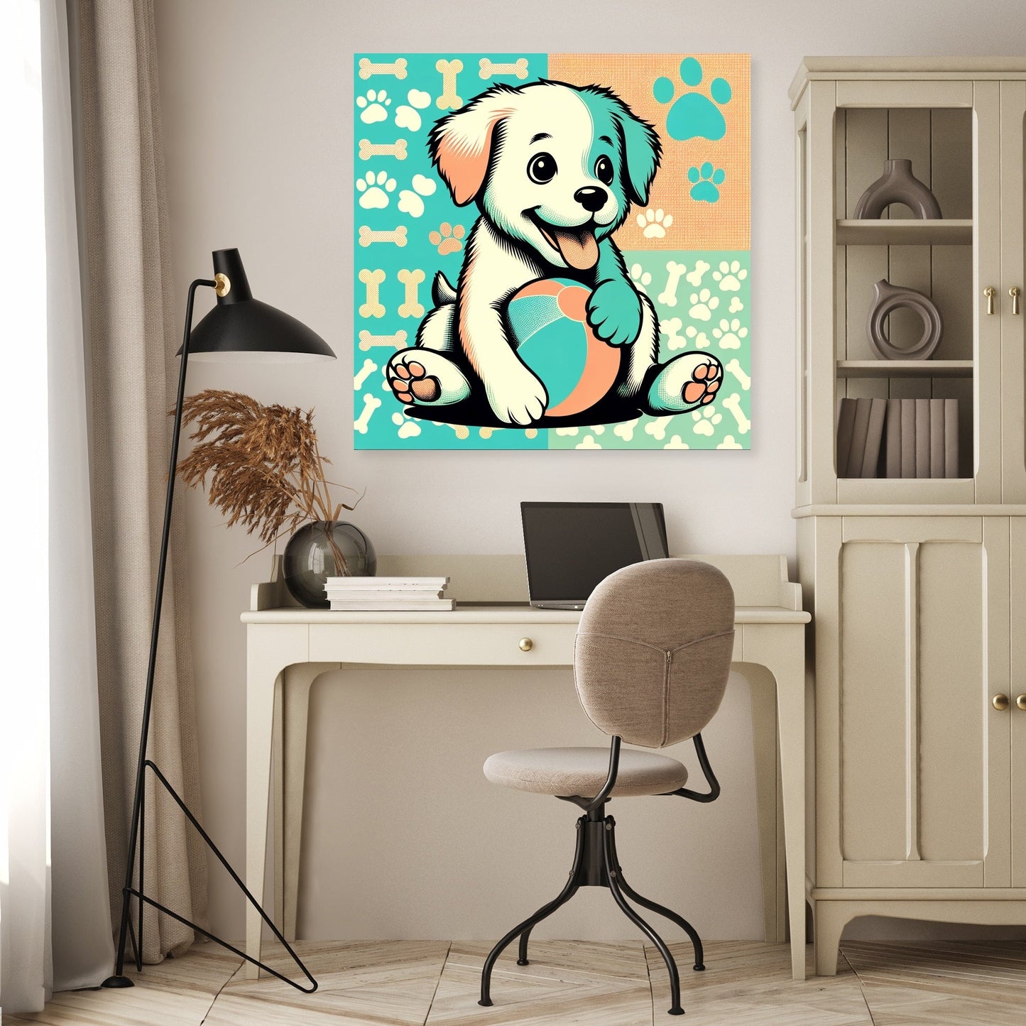Joyful Pup Canvas