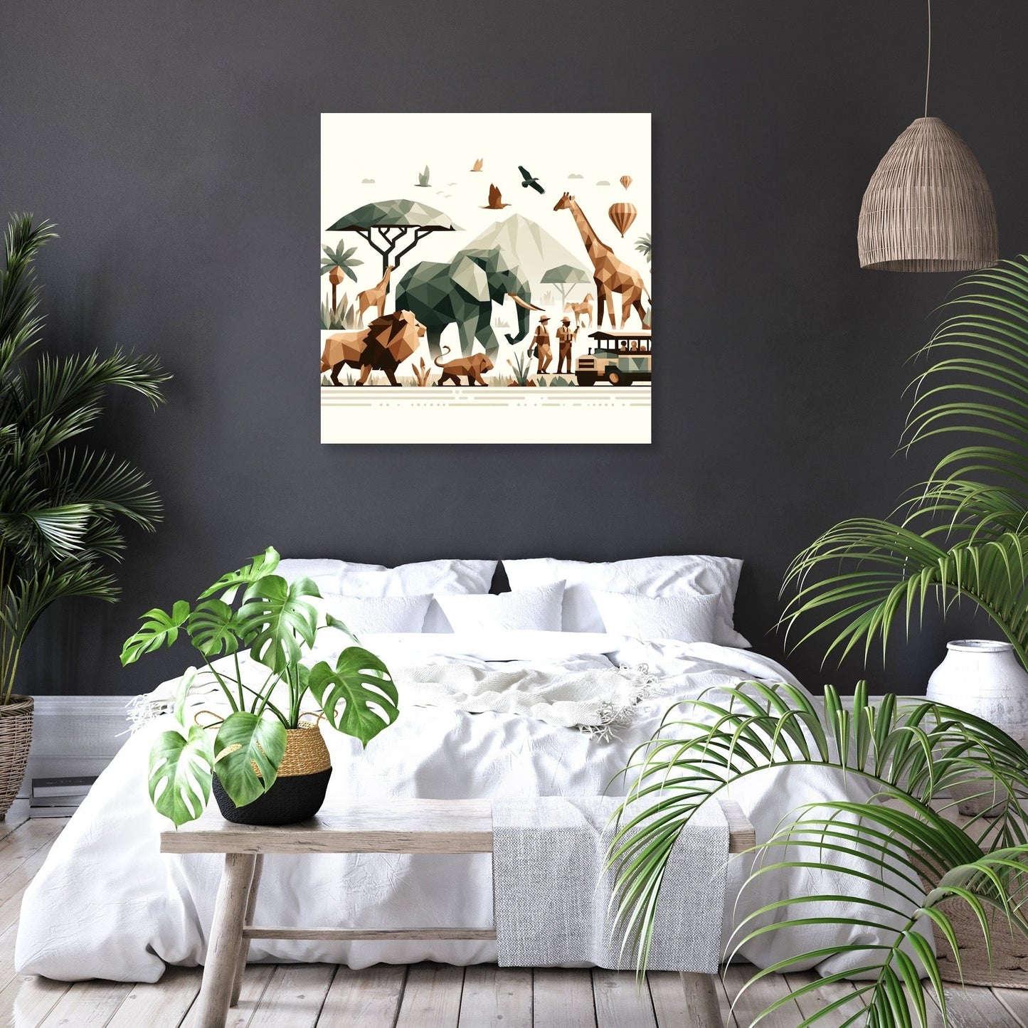 Geometric Safari Canvas