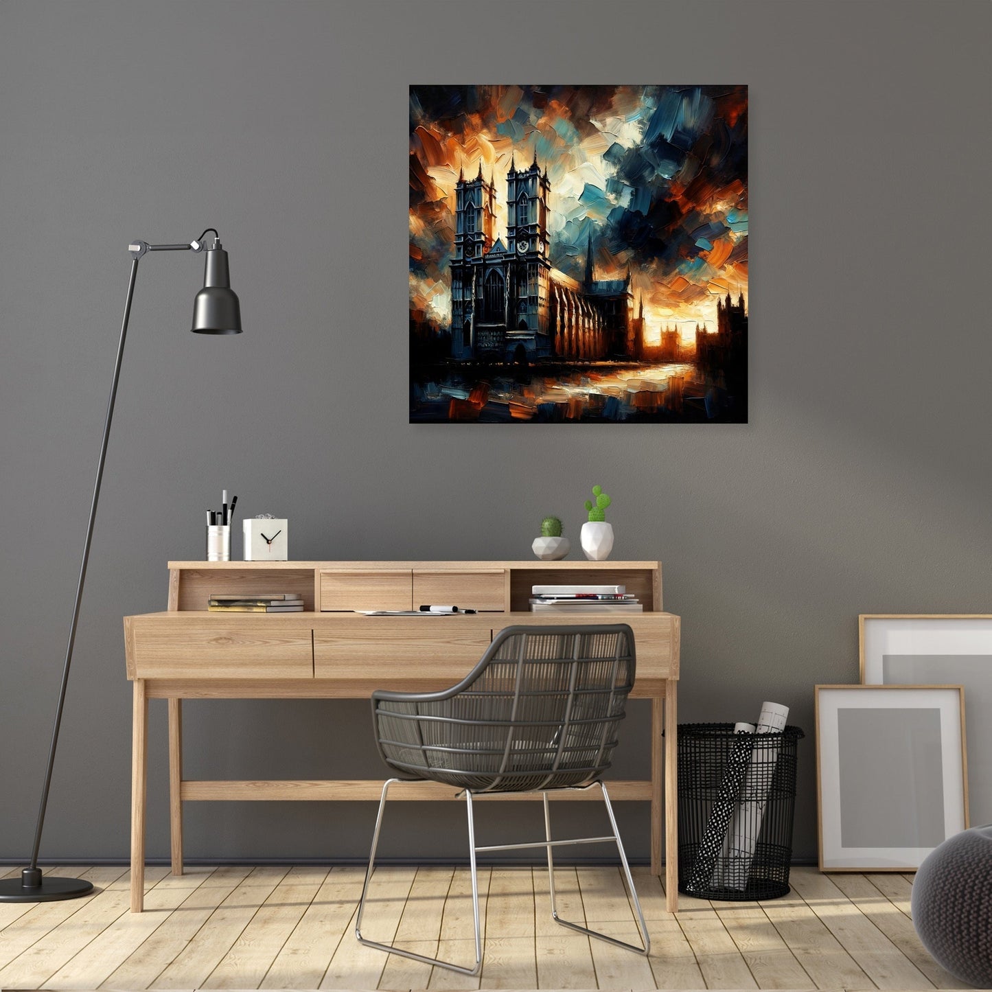 London's Abbey at Dusk Canvas