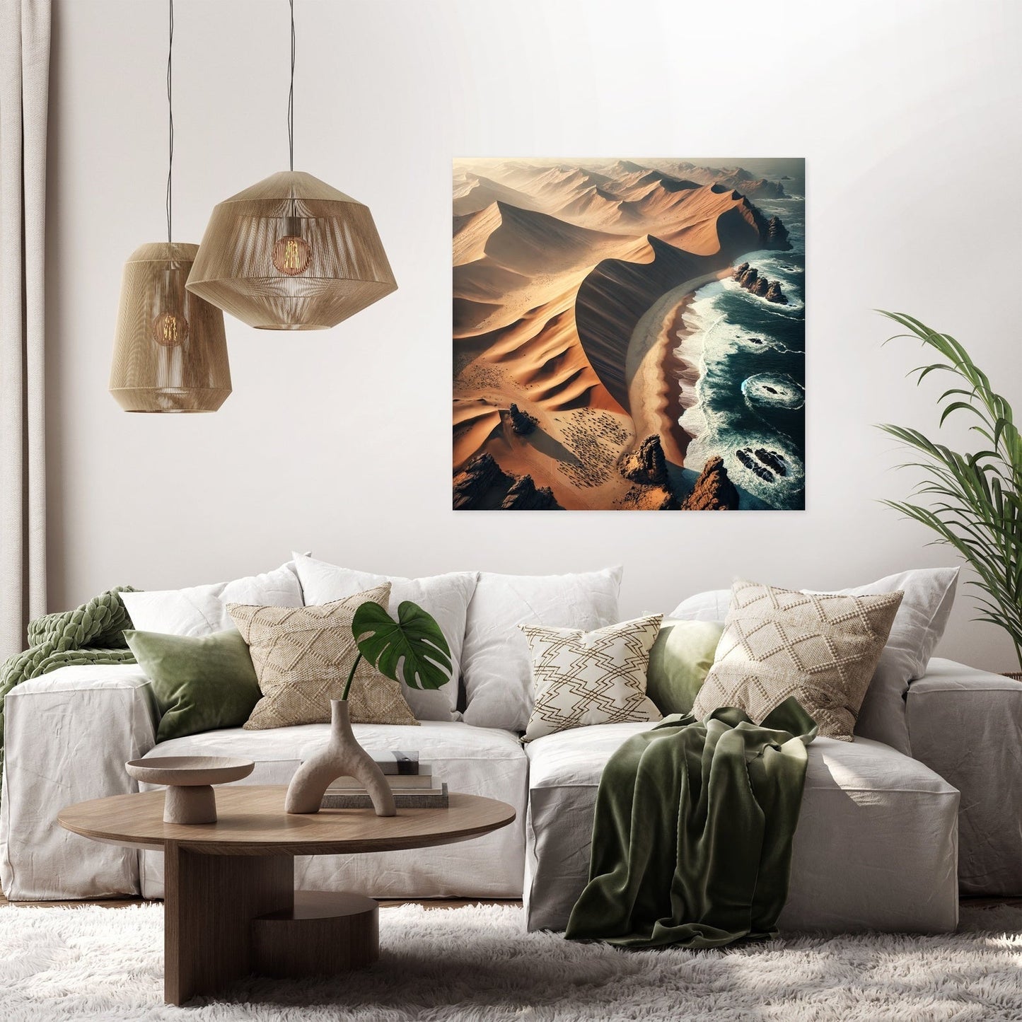 Desert Meets Ocean Canvas