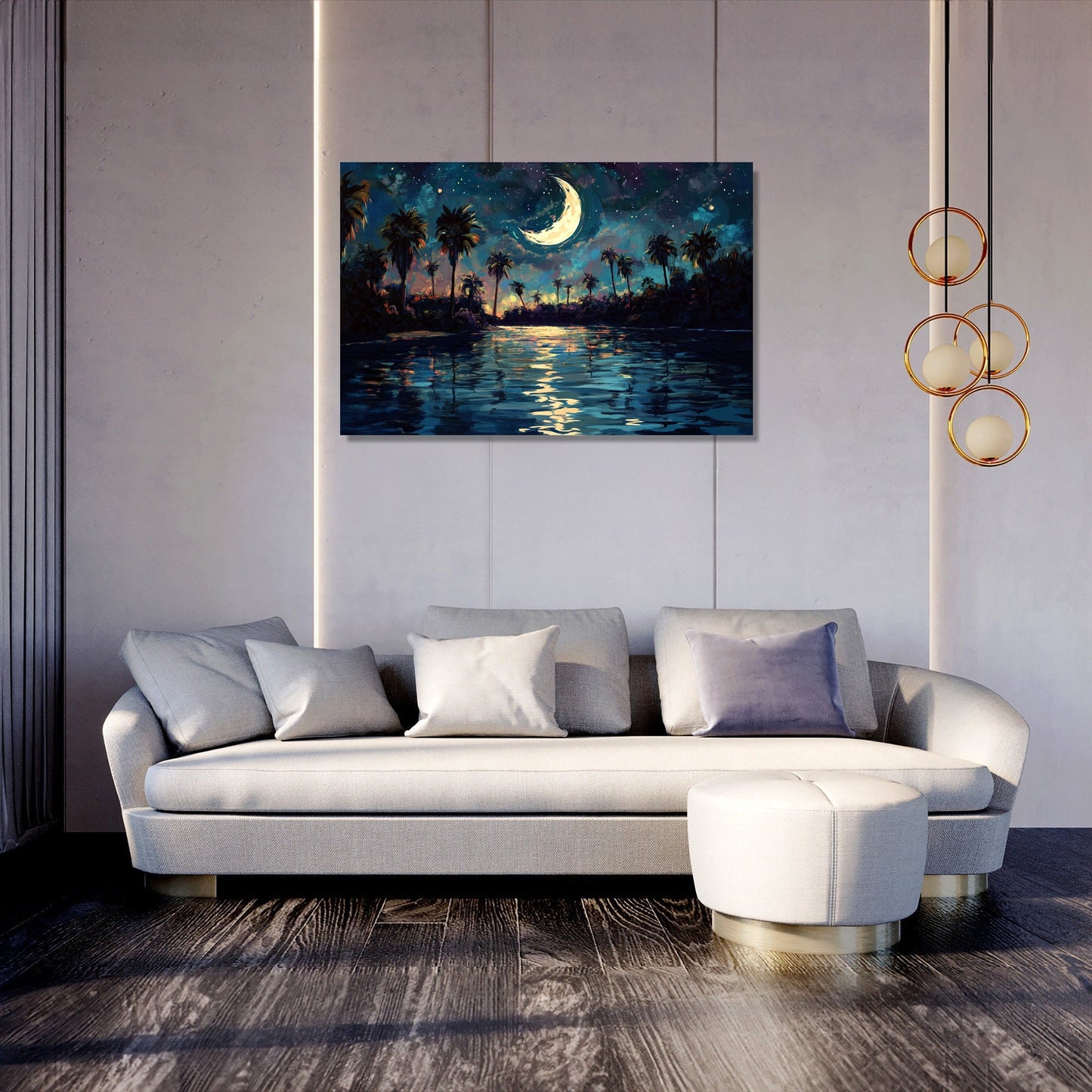 Moonlit Oasis Canvas