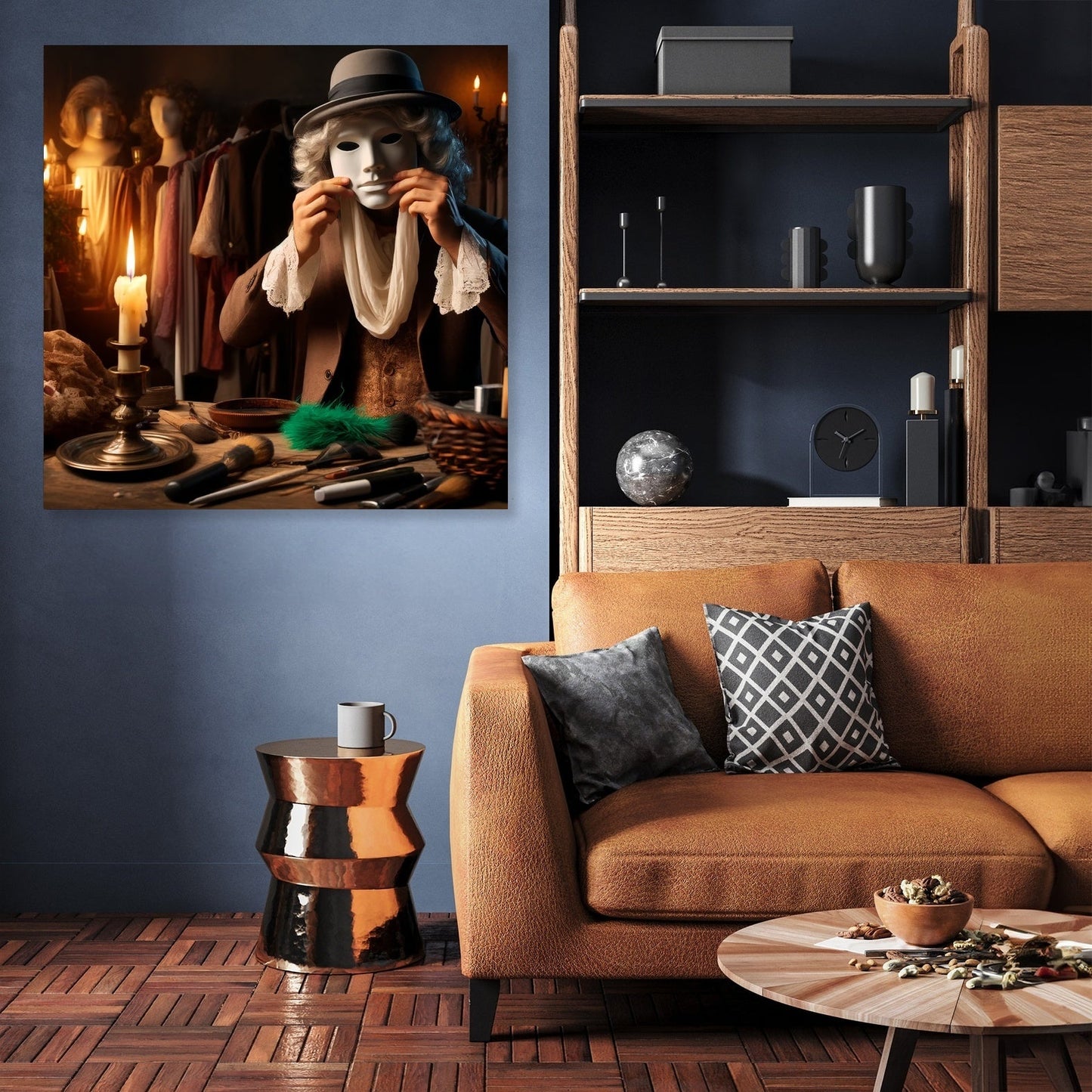 Unmasking Shadows Canvas