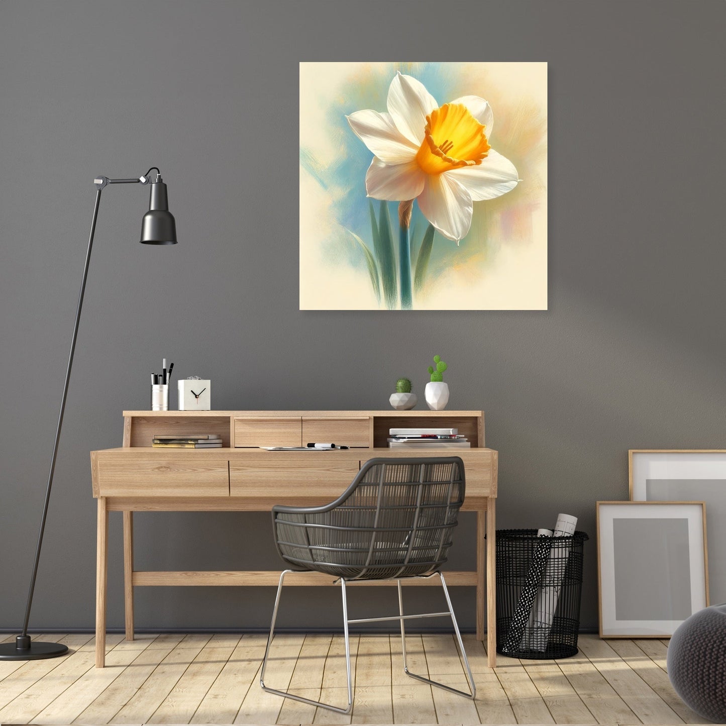 Pastel Spring Daffodil Canvas