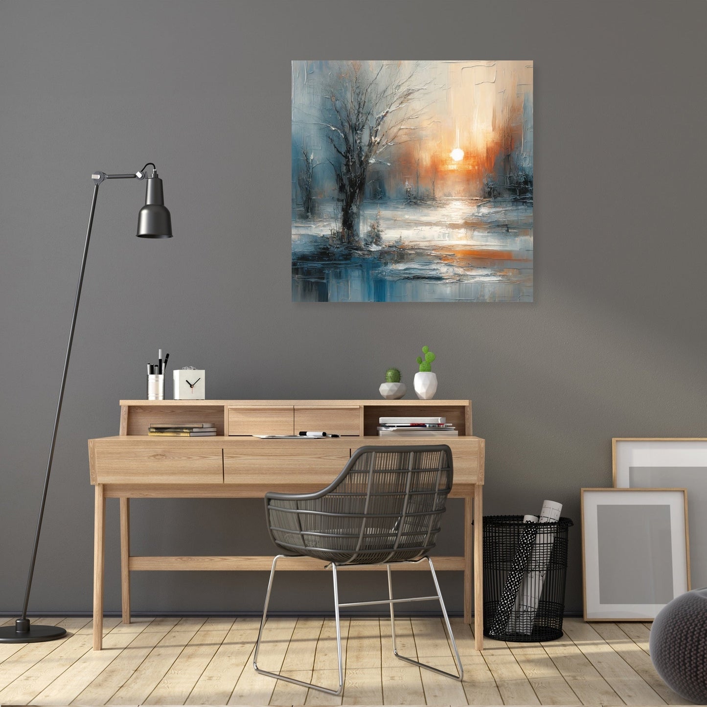 Winter Solitude Symphony Canvas