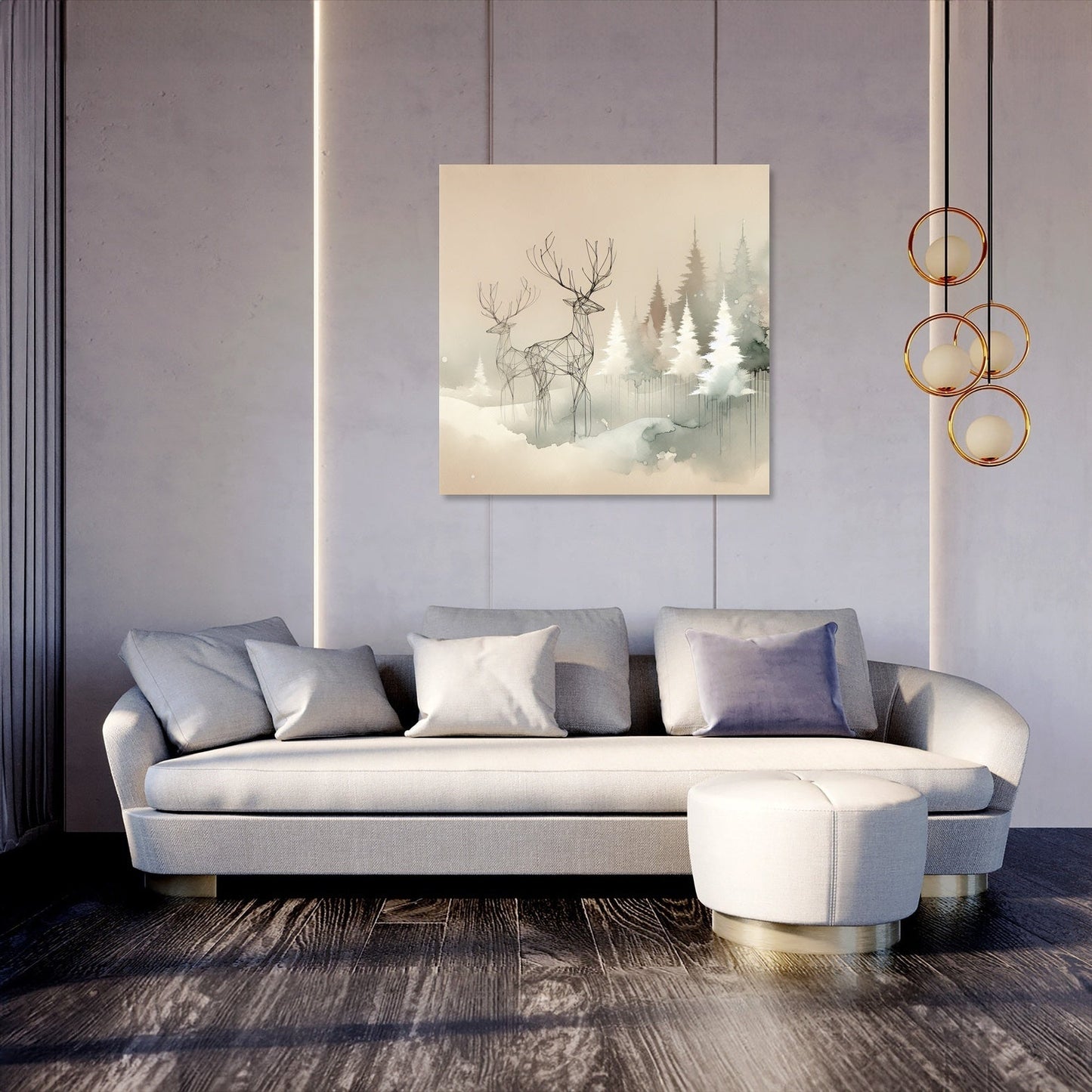 Melancholic Winter Reverie Canvas