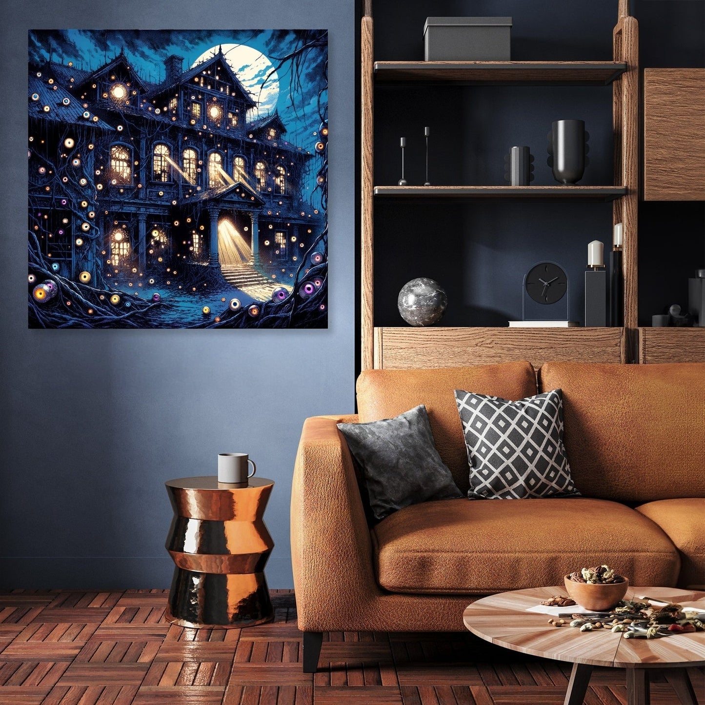 Manor of the Watchful Eyes Canvas