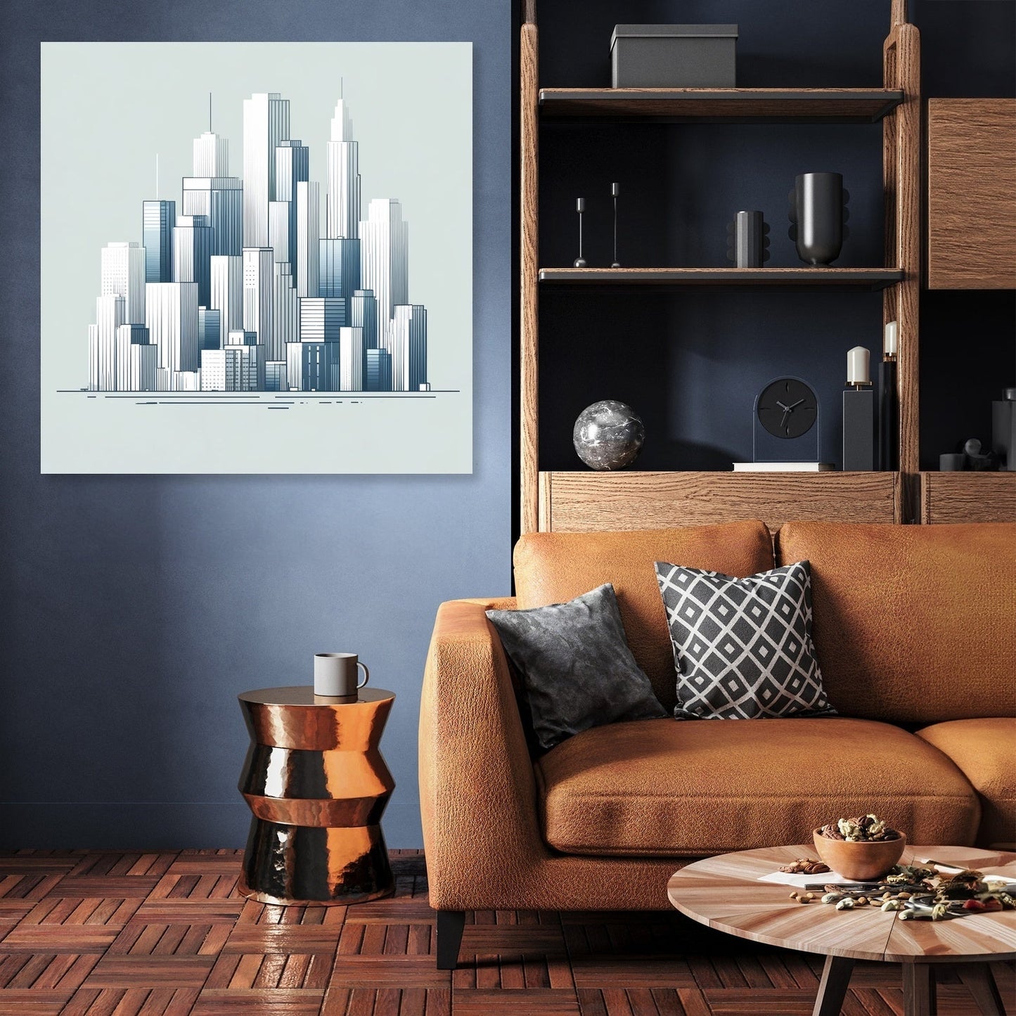 Skyline Symphony Canvas