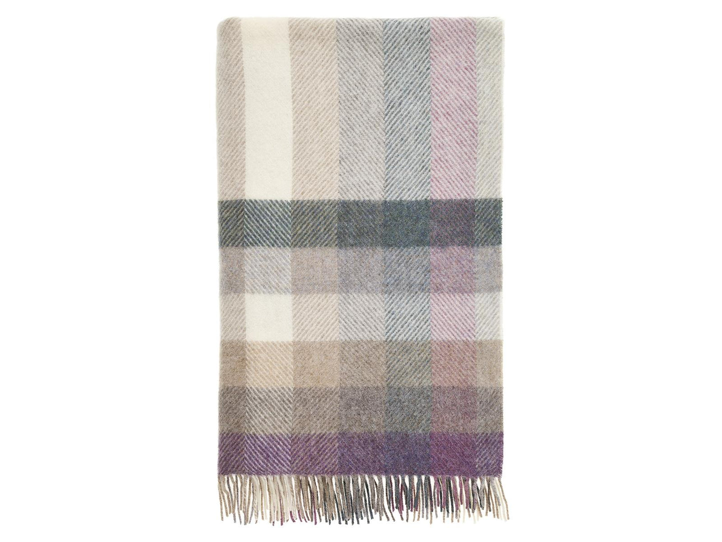 Woodale Pure New Wool Shetland Throw - Heather