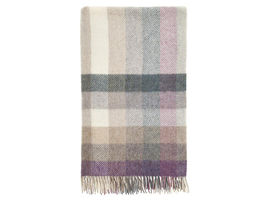 Woodale Pure New Wool Shetland Throw - Heather